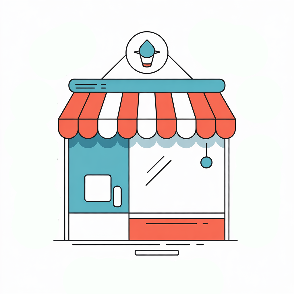 Empty store representing business with no leads or customers