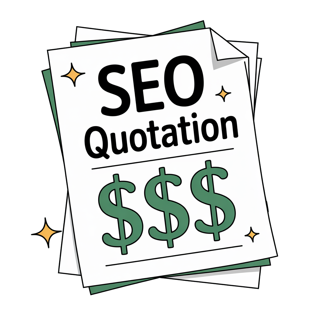 Expensive SEO agency quotation document with high prices